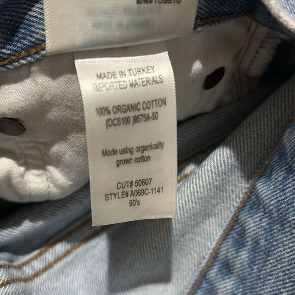 Agolde Light Blue Denim Jeans 90s - Picture 6 of 6